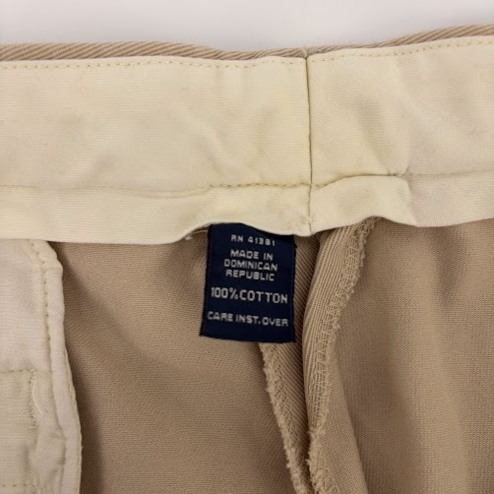 Polo by Ralph Lauren Khaki Pants Mens 36x32 Tan casual Chino Trousers‎ - Picture 3 of 10